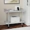 Martha Stewart Liam 2-Tier Gray Mobile Office Storage and Printer Cart w/Brushed Nickel Frame NAN-JH-17107-GY-MS - alternate 10